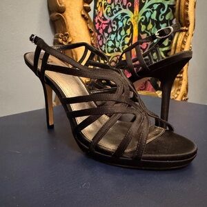 Elegant Black Strappy Heels